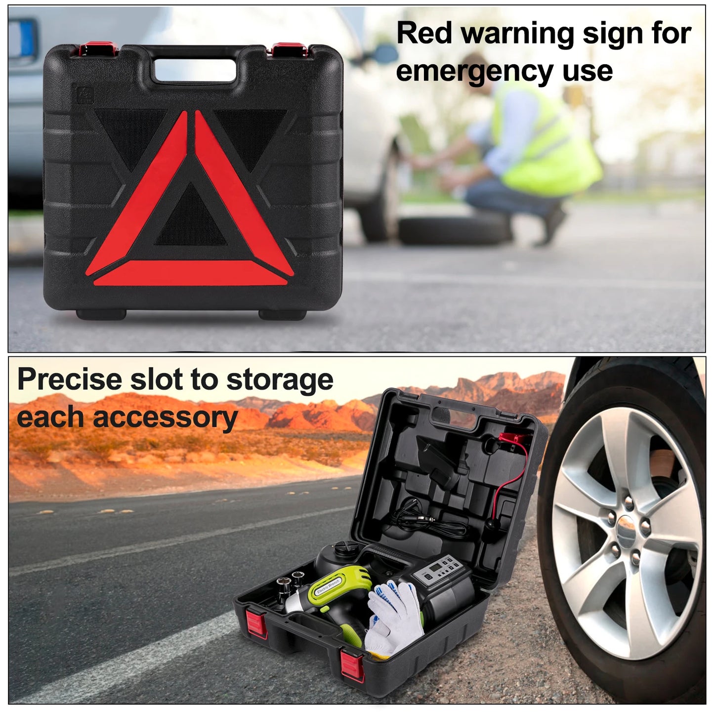 SucceBuy Four In One Electric Car Jack 12V Portable Tool