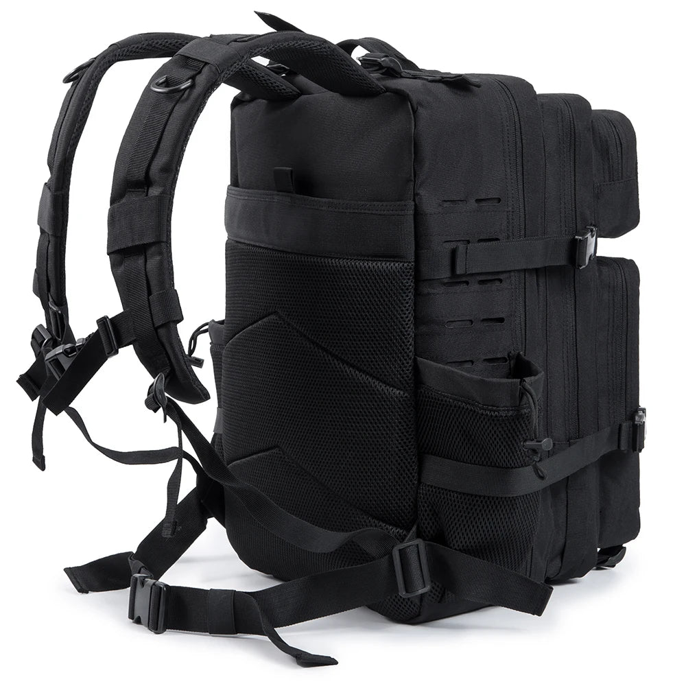 Mens And Womens 45L Tactical Backpack With Double Cup Holder