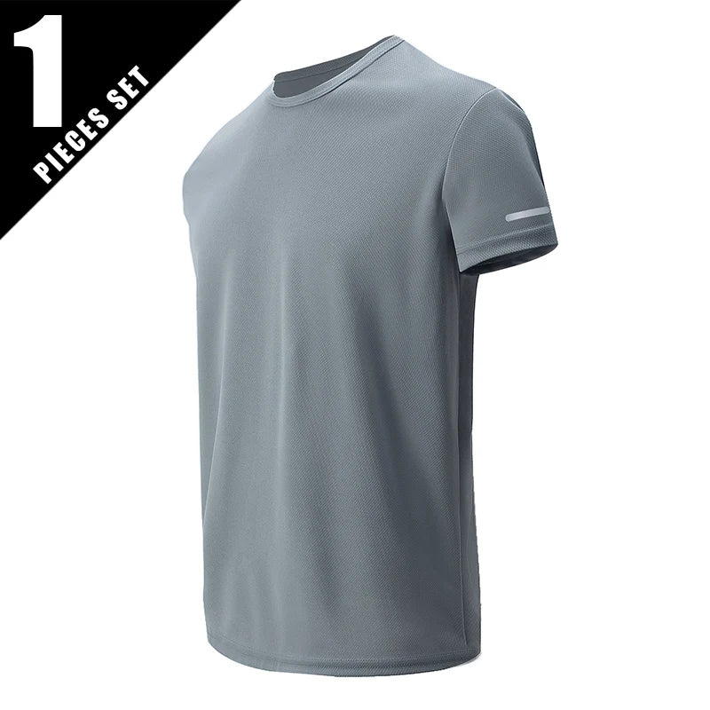 CN Men's QuickDry Short Sleeve Sports Shirt For Running