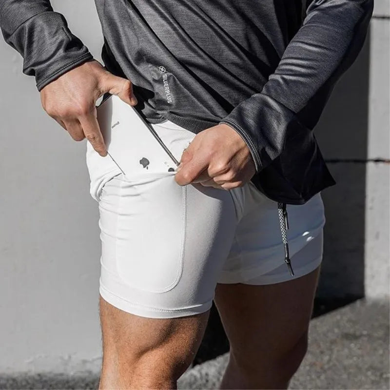 Mens Compression Shorts With Pocket Quick Dry Breathable