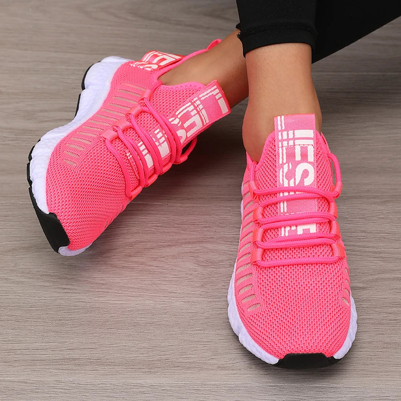 AZGB Women's Platform Sports Shoes Breathable Casual Hiking Sneakers