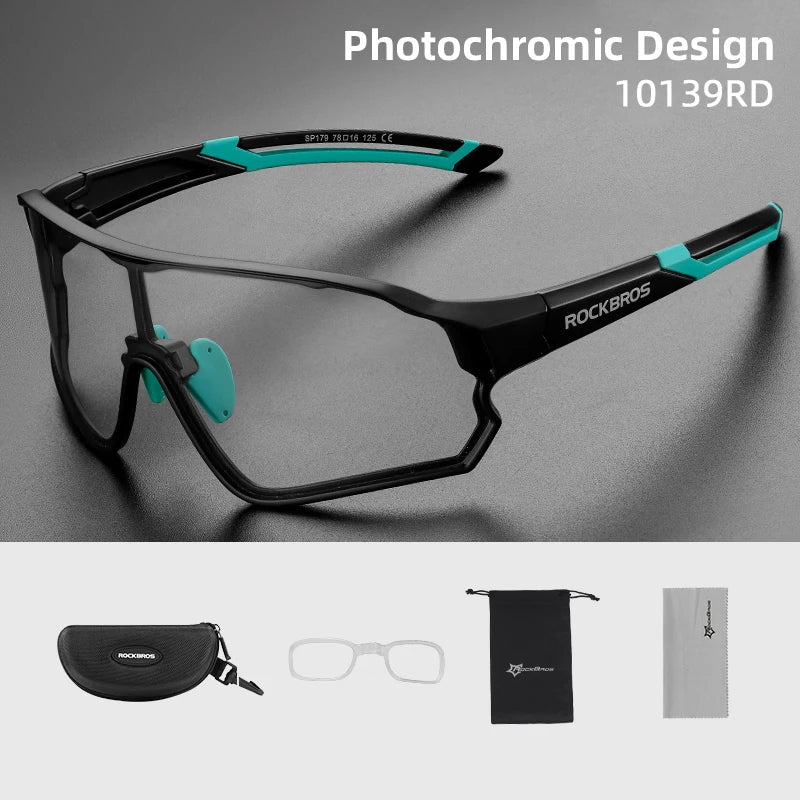 RockBros Photochromic Cycling Glasses UV400 Eyewear