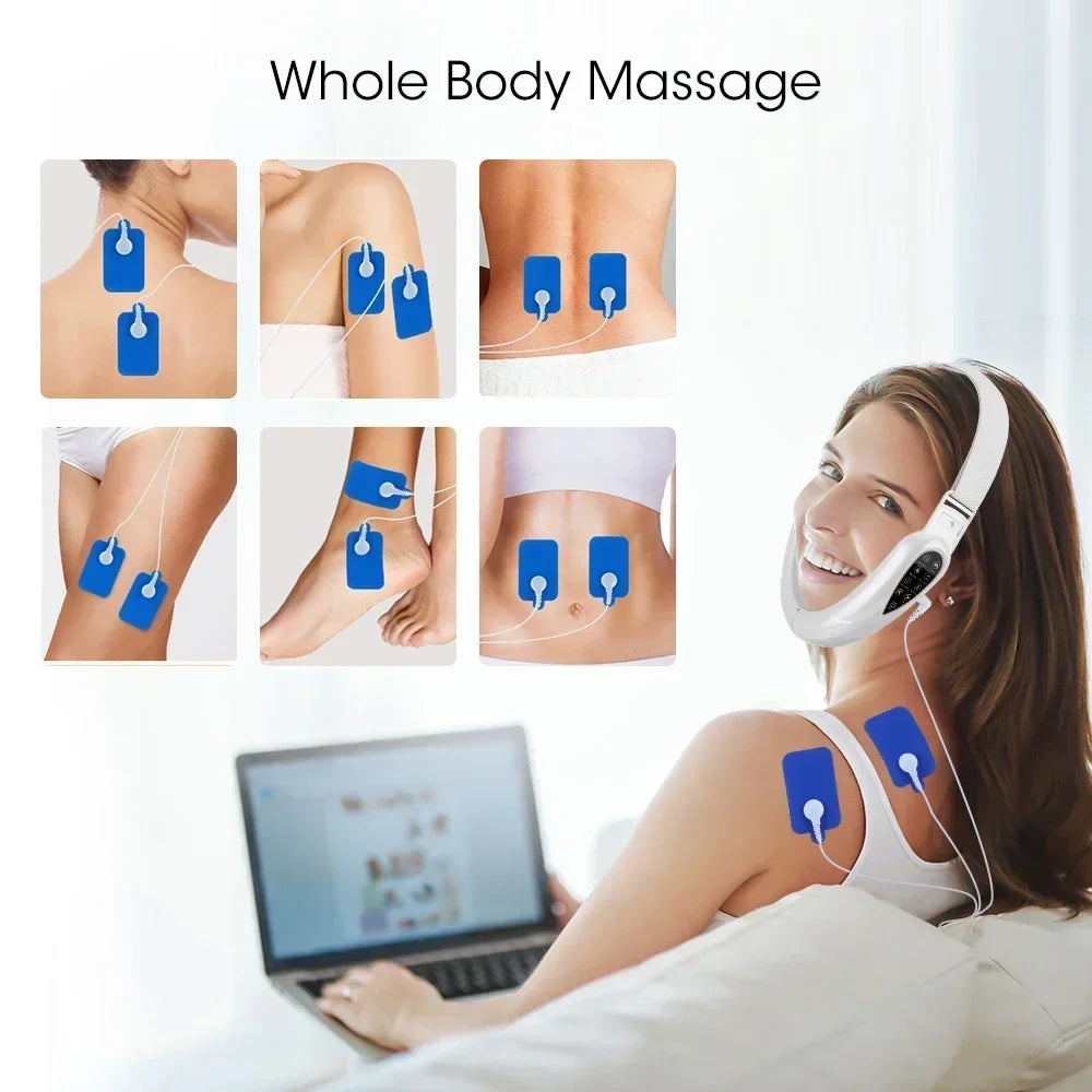 Rechargeable V Face Massager Portable Led Facial Device