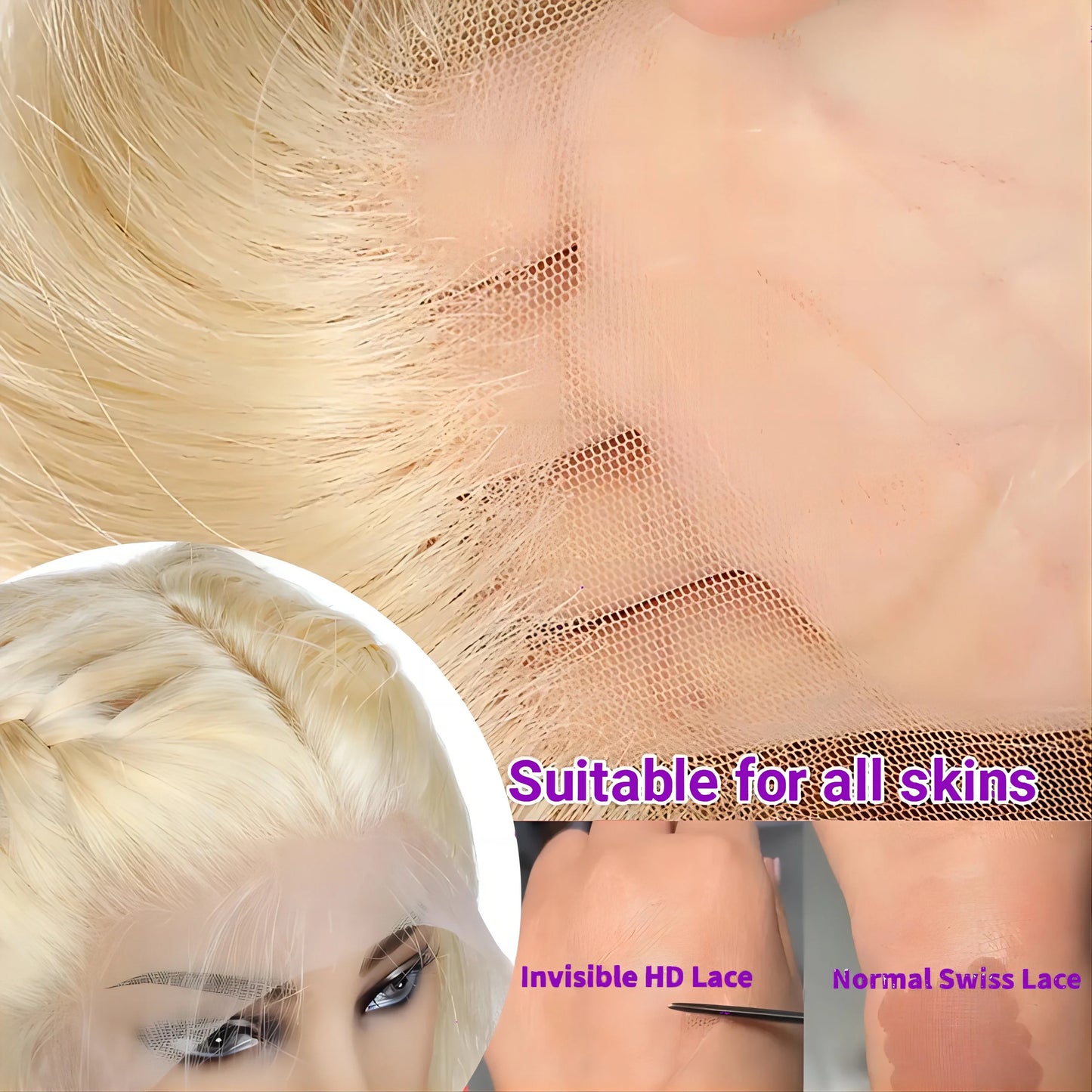 Dixtefo Brazilian Body Wave Human Hair Wig With Lace Front