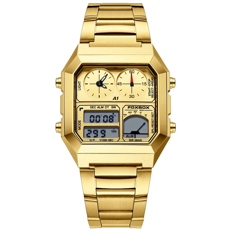Foxbox Mens Digital Watch Luminous Calendar Waterproof