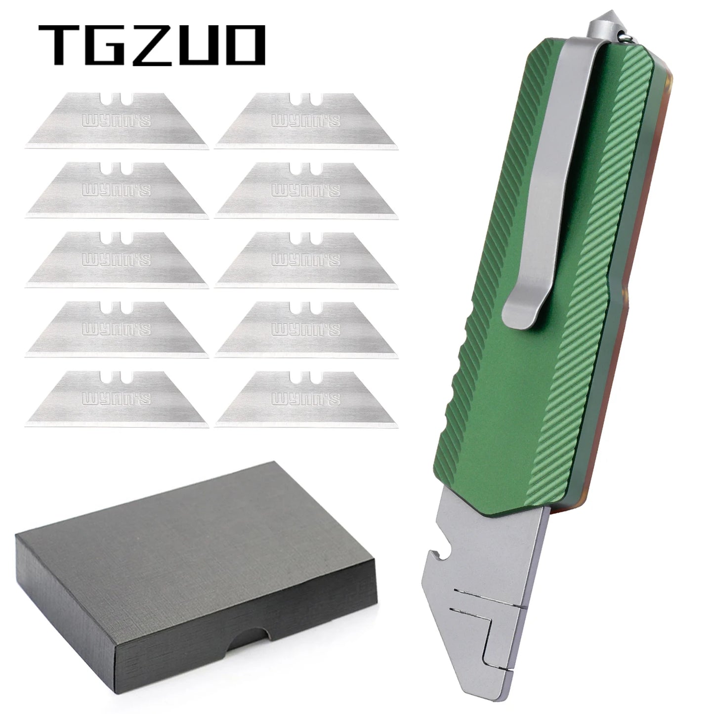 TGZUODIY Aluminum Utility Knife Outdoor Camping Tool Blades