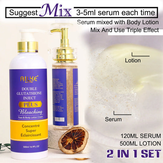 AILKE Body Milk For Brightening And Clearing Uneven Skin Tone, Moisturizes, Removes Black Spots, Supports Customized Logo