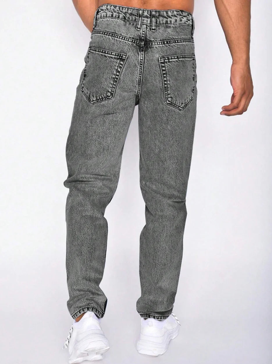 Guangdong Loose Jeans For Men All Season Comfort Denim