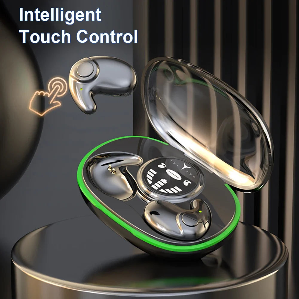 Invisible Earphones Bluetooth 5.3 Noise Reduction Earbuds