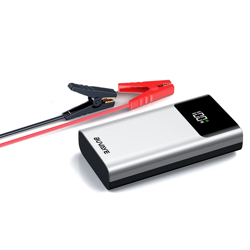 BUVAYE 3 In 1 Car Jump Starter Power Bank LED Light