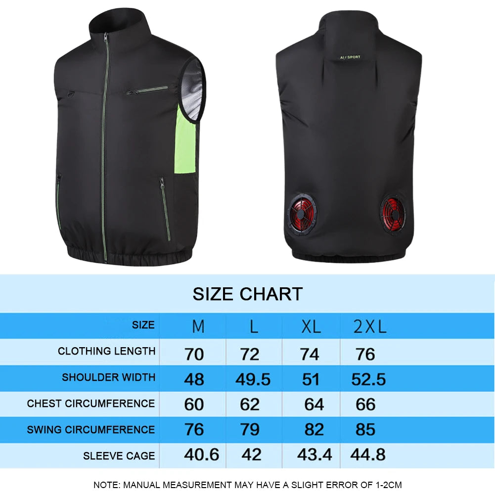 Heat Resistant Wearable Cooling Vest Air Conditioner
