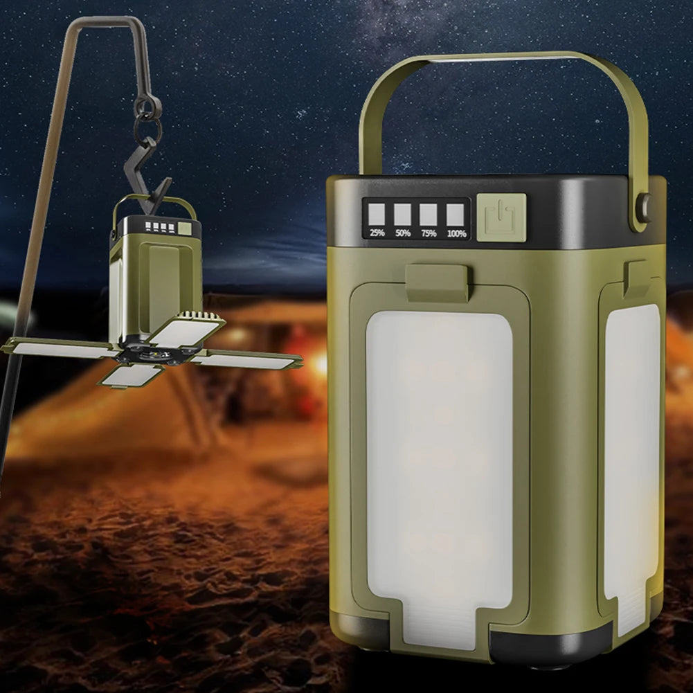 Foldable Camping Light Power Bank Lantern Solar Compact