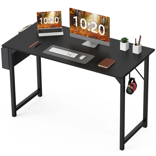 JHK Computer Desk With Side Storage And Headphone Hook