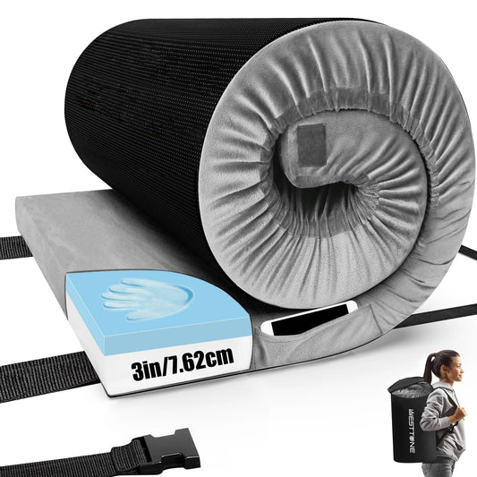 WestTune CertiPUR US Memory Foam Camping Pad Portable Grey