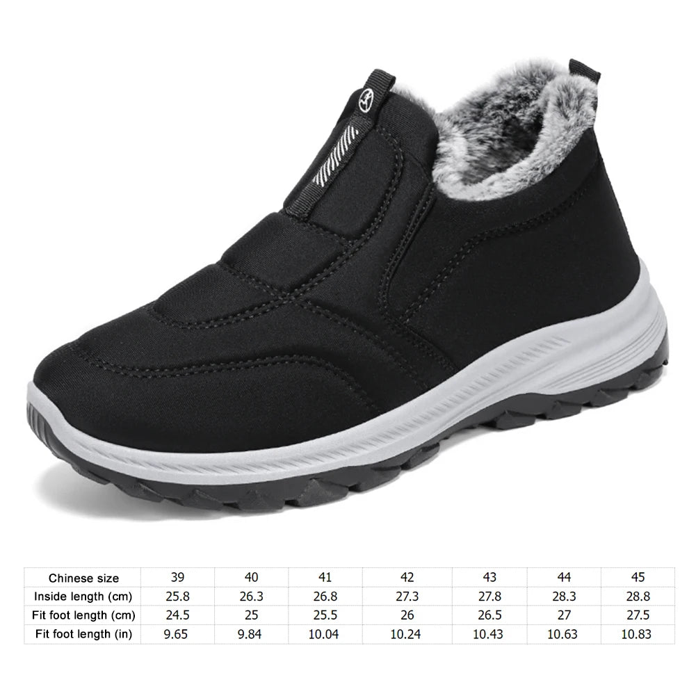 Warm Walking Boots Thermal Ankle Shoes Non Slip Sneakers