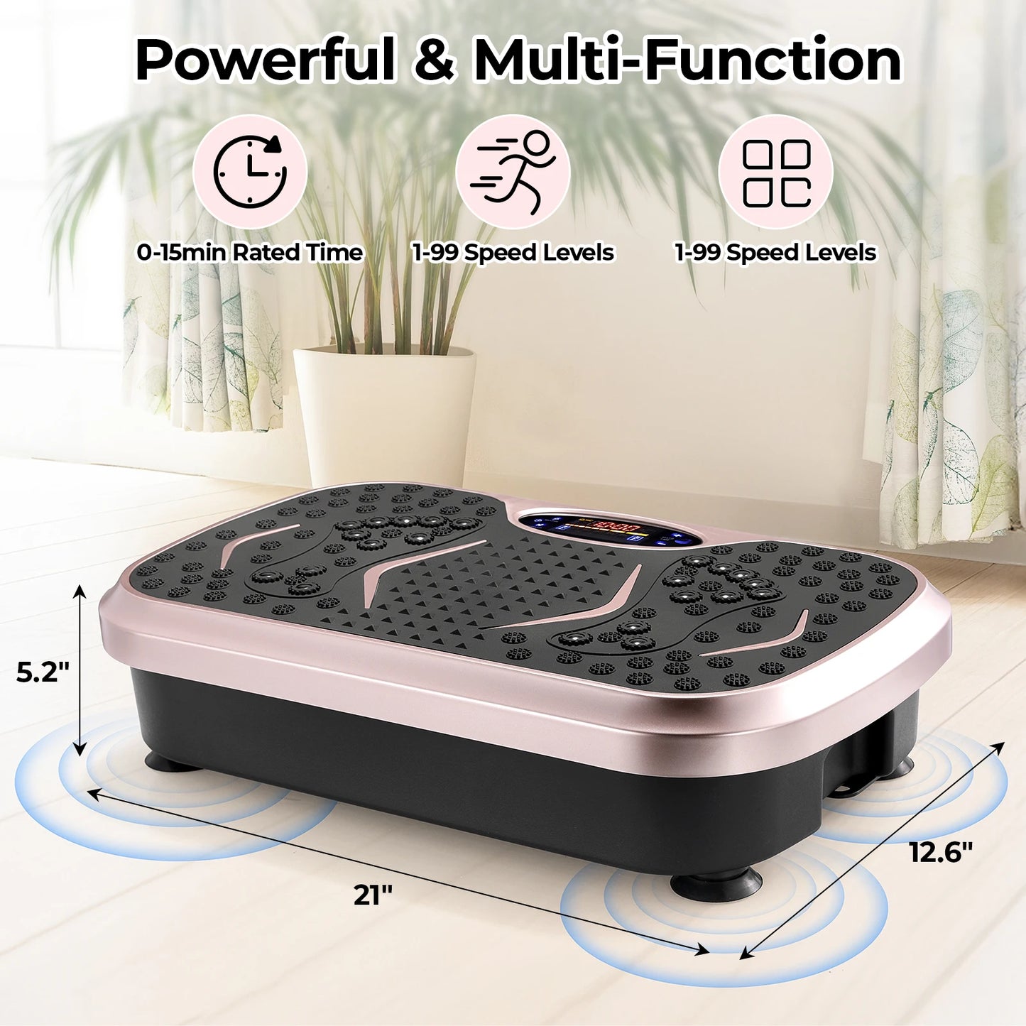 General Use Vibration Plate Exercise Machine Home Workouts