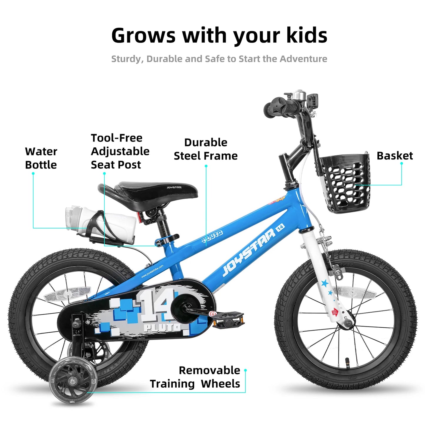 JOYSTAR Kids Bicycle 3 To 12 Featuring Light Up Wheels