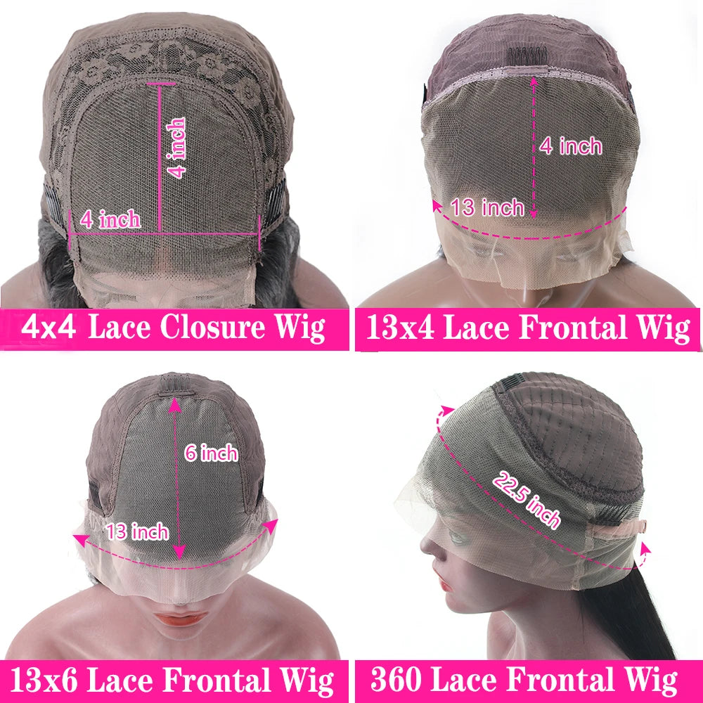Hairvev Lace Front Wig Human Hair Body Wave For Women