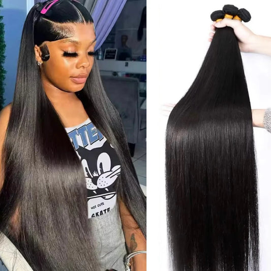 Homgoss Bone Straight Remy Human Hair Bundles Virgin