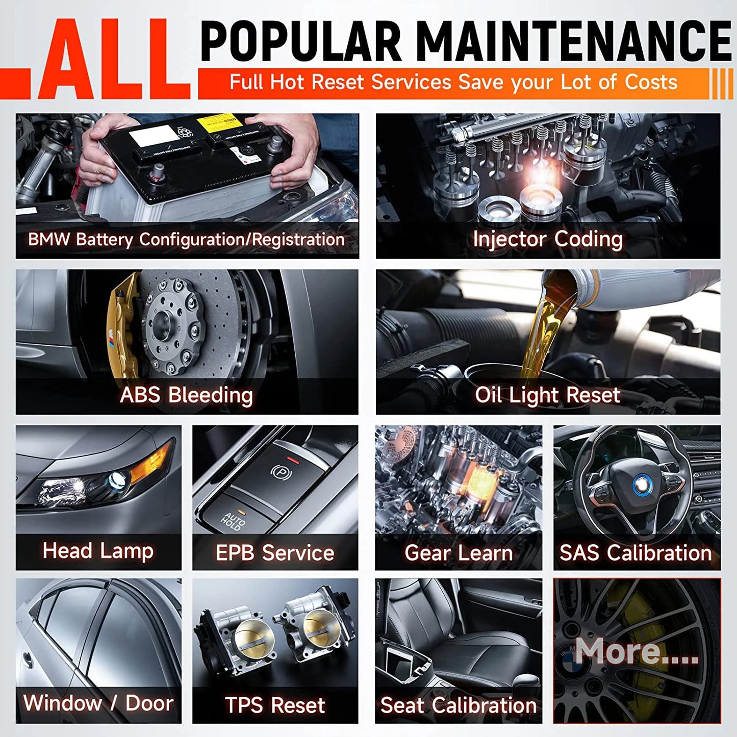 Foxwell NT710 BMW MINI OBD2 Scanner Full System Diagnostics