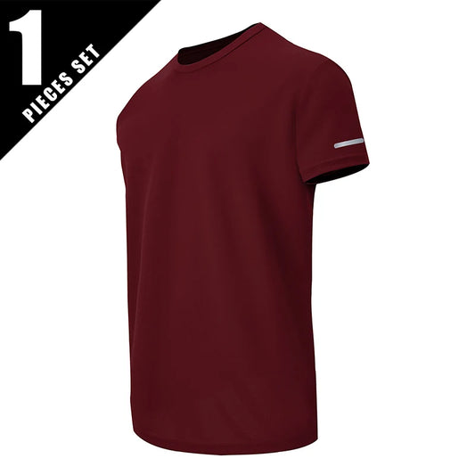 CN Men's QuickDry Short Sleeve Sports Shirt For Running