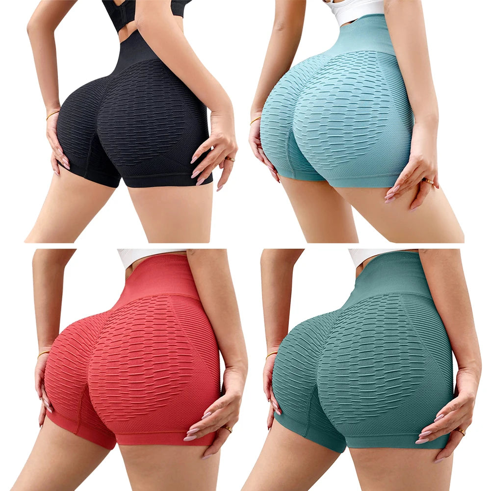 Workout Shorts for Women Butt Lifting Running Shorts Tummy Control Exercise Fitness Shorts for Gym Running Workout Athletic