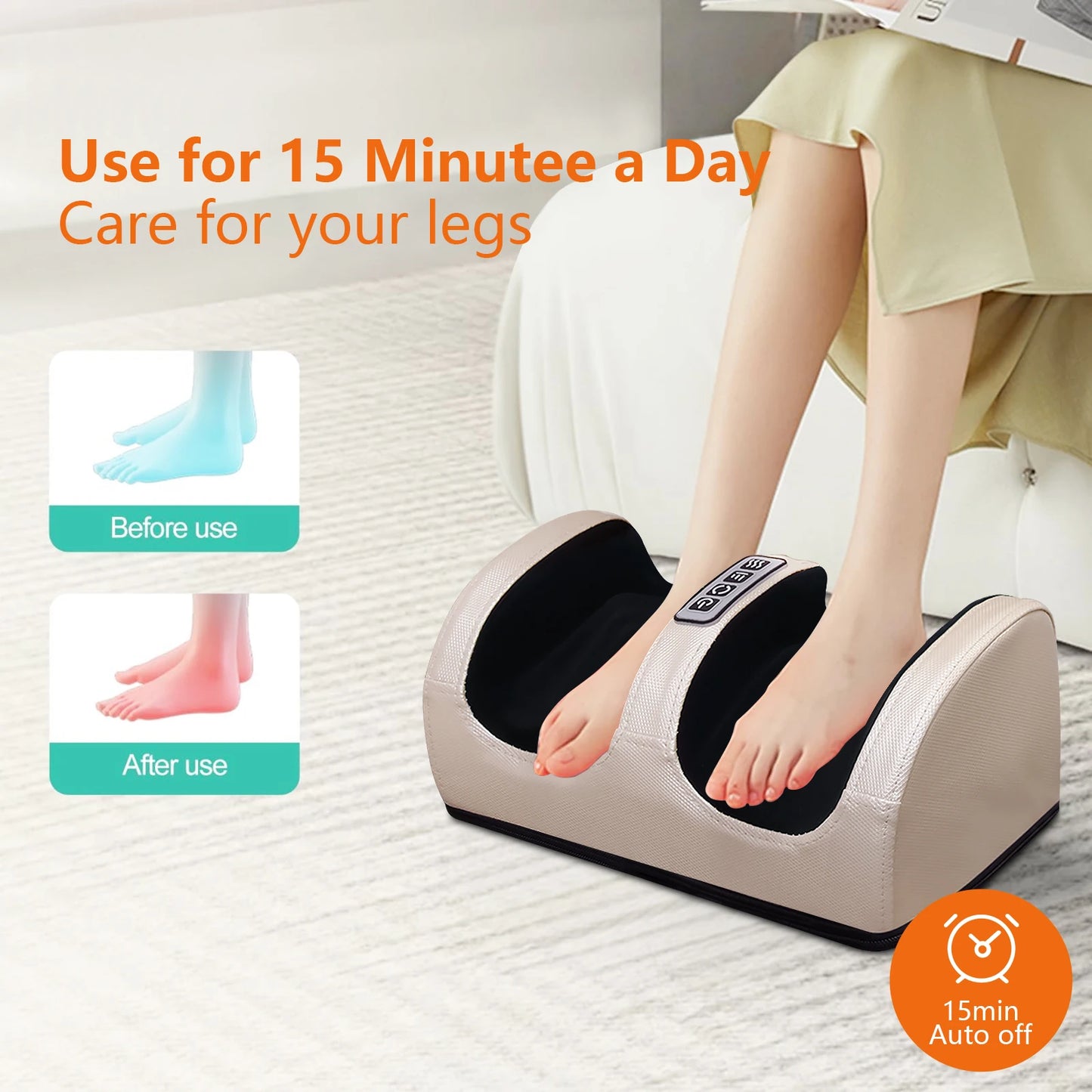Hign Concerned Foot Massager Kneading Unit With Heating