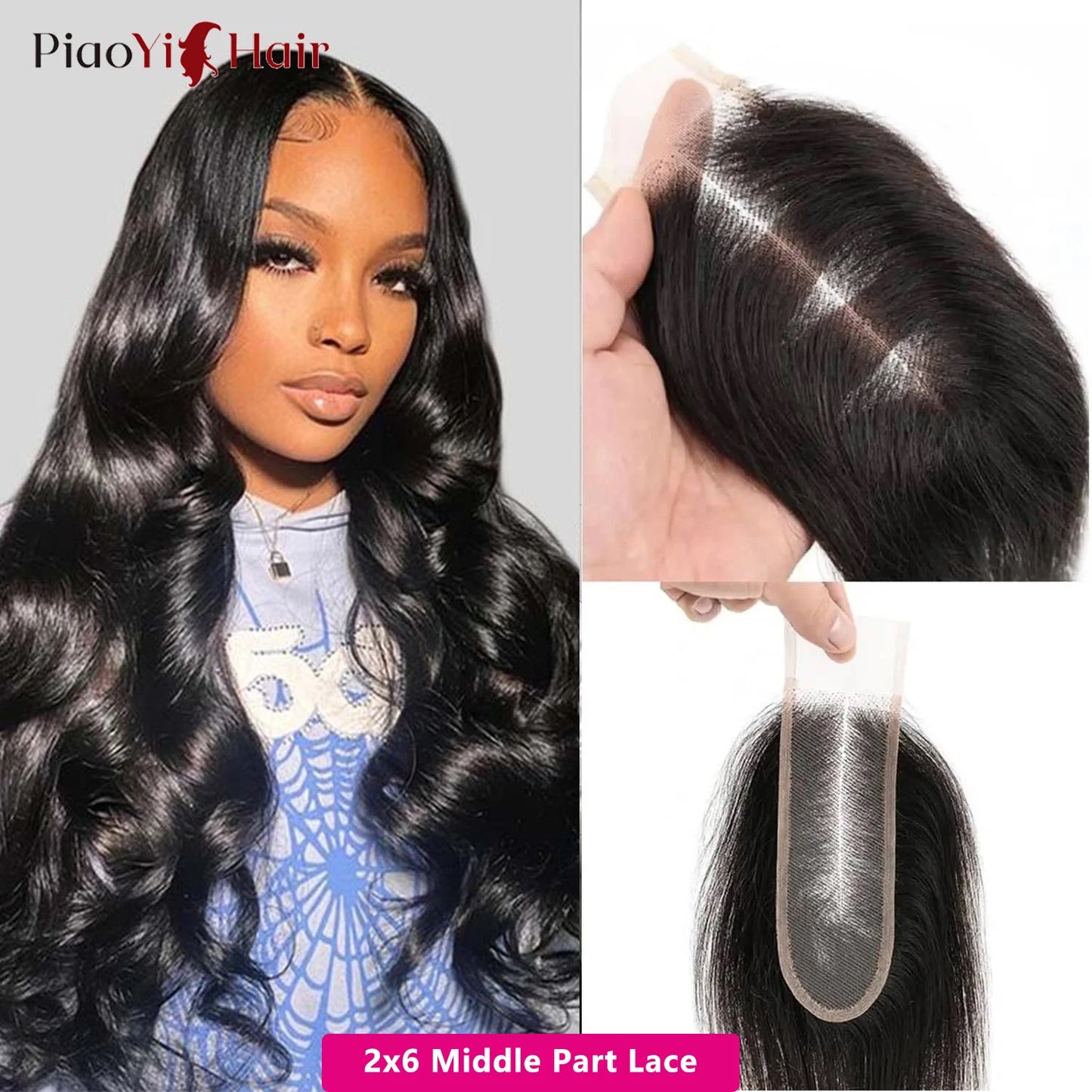 Piaoyi Body Wave Remy Hair Bundles With Closures Premium