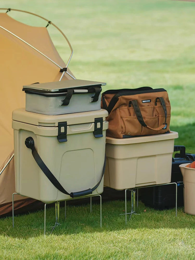 Camping Foldable Aluminum Box Stand For Outdoor Use