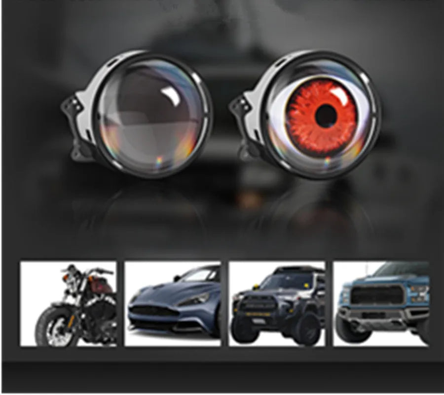 Hign-concerned LED Devil Eyes Car Headlights Dynamic Eye Lights 12V 24V For Cars SUVs Motorcycles