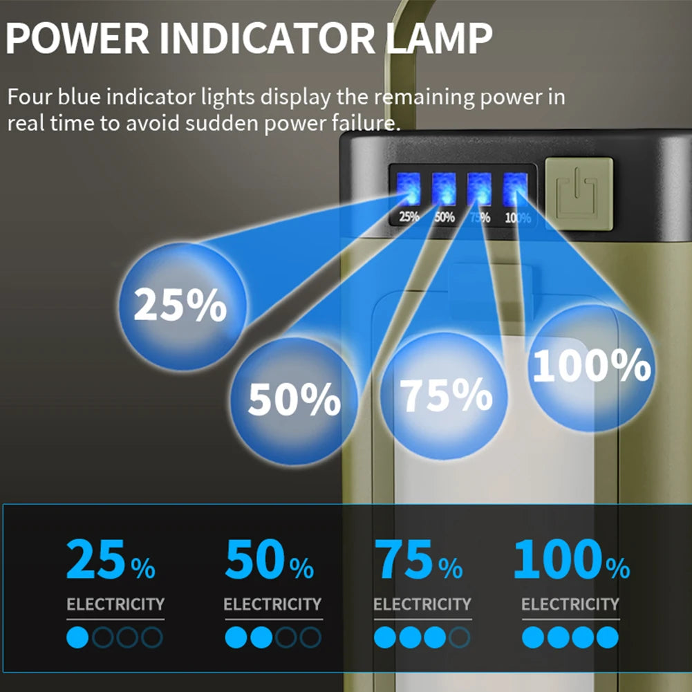 Foldable Camping Light Power Bank Lantern Solar Compact