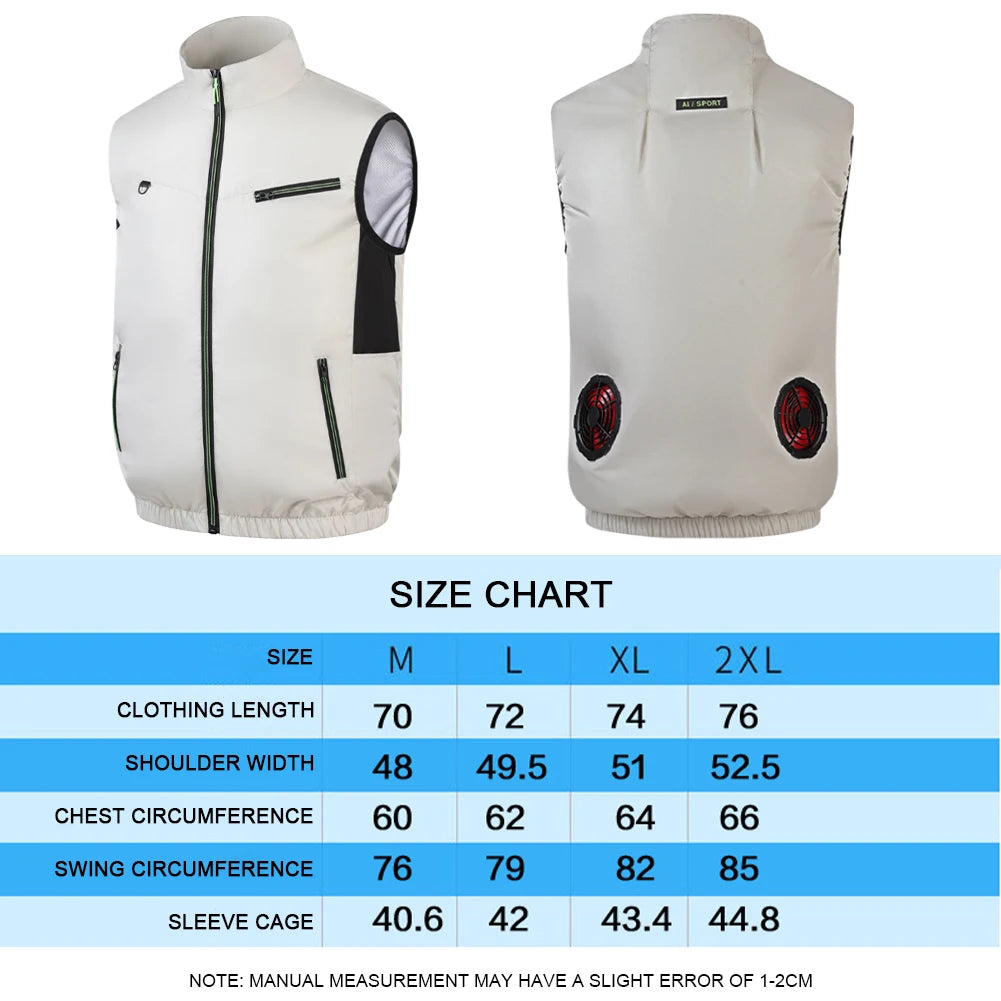 Heat Resistant Wearable Cooling Vest Air Conditioner