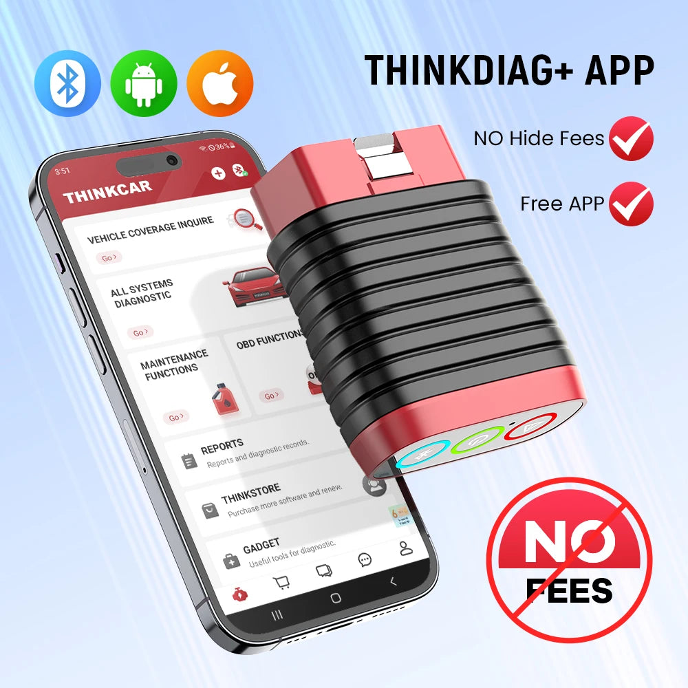 Thinkcar BD6 OBD2 Scanner Bluetooth Diagnostic Tool