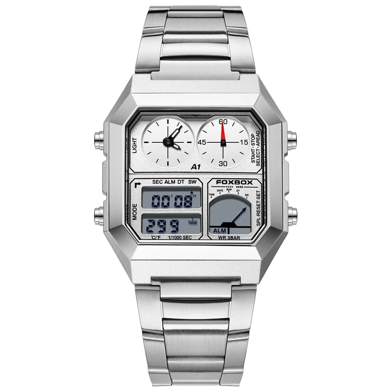 Foxbox Mens Digital Watch Luminous Calendar Waterproof