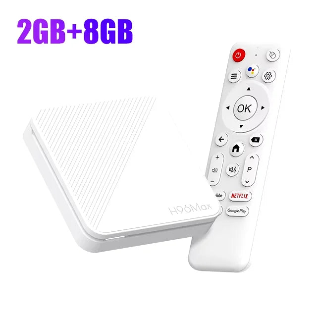 H96 H313 AndroidTVBox QuadCore4KWiFi6 Google Voice Enabled