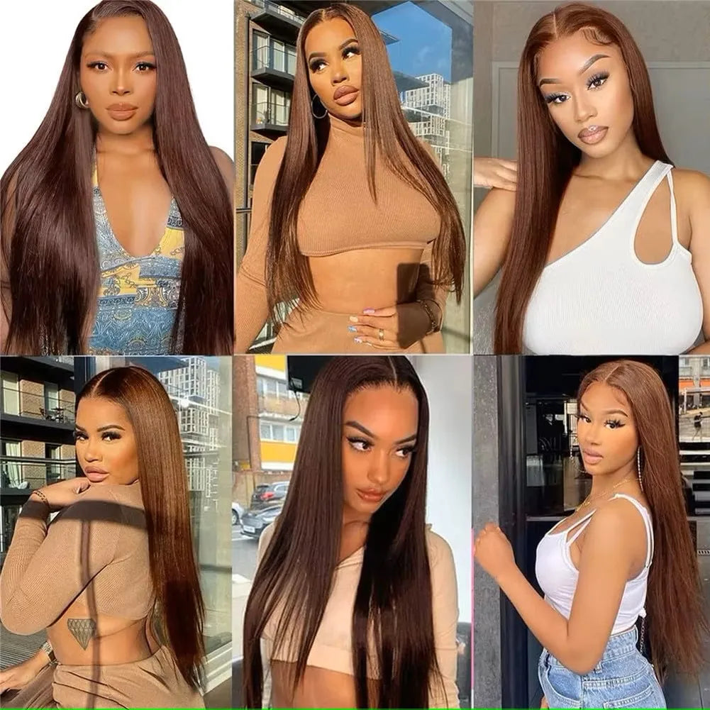 Tahikie Straight Lace Front Wig Remy European Human Hair