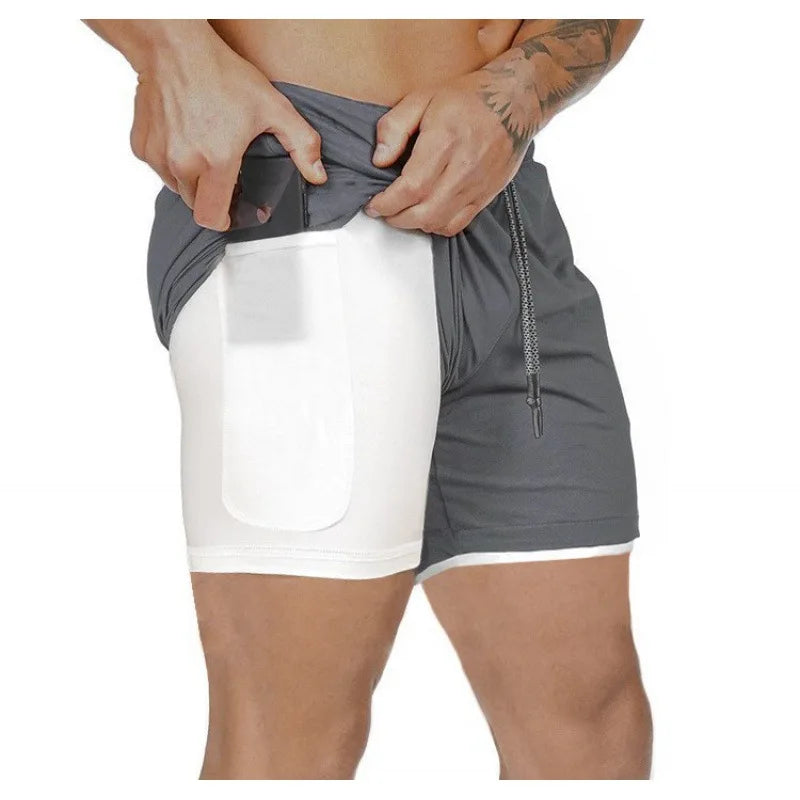 Mens Compression Shorts With Pocket Quick Dry Breathable