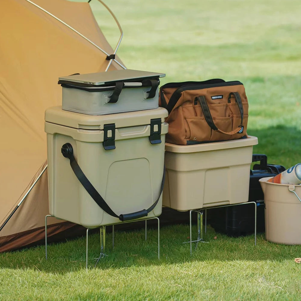 Camping Foldable Aluminum Box Stand For Outdoor Use
