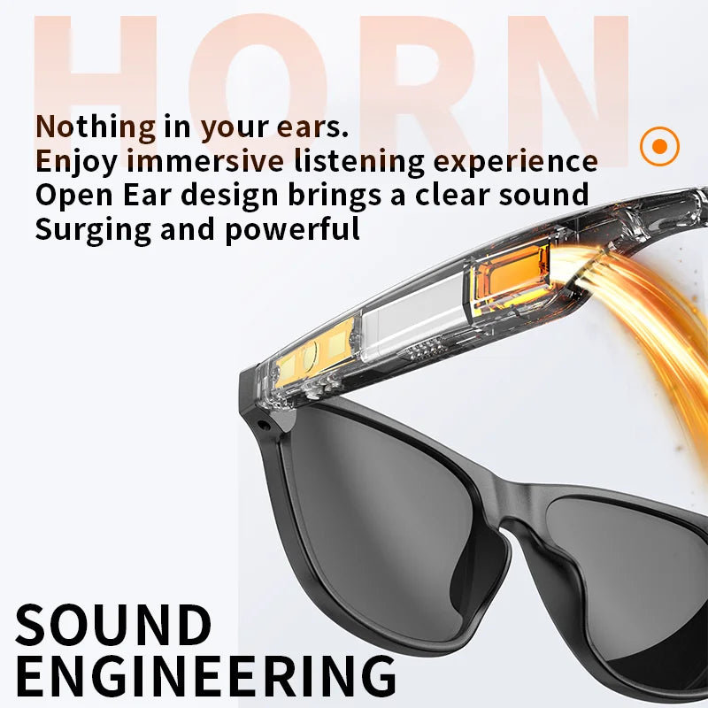 Giinova G10C Smart Glasses Bluetooth Music Calling Touch