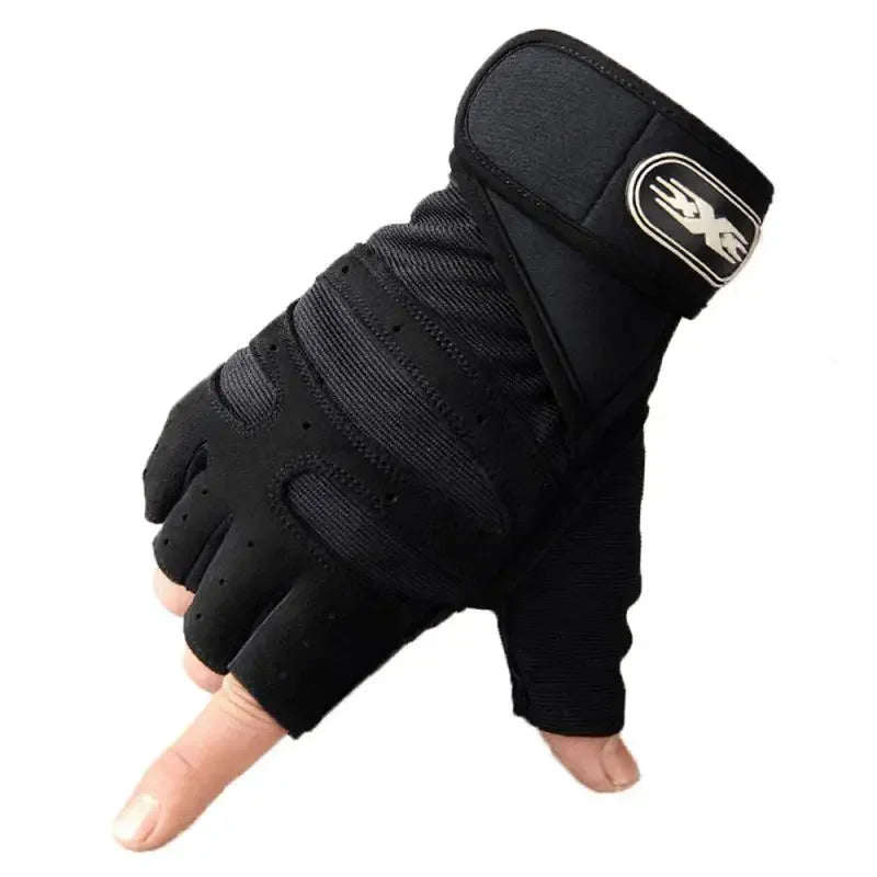 Weightlifting Gloves Half Finger Non Slip Wrist Support