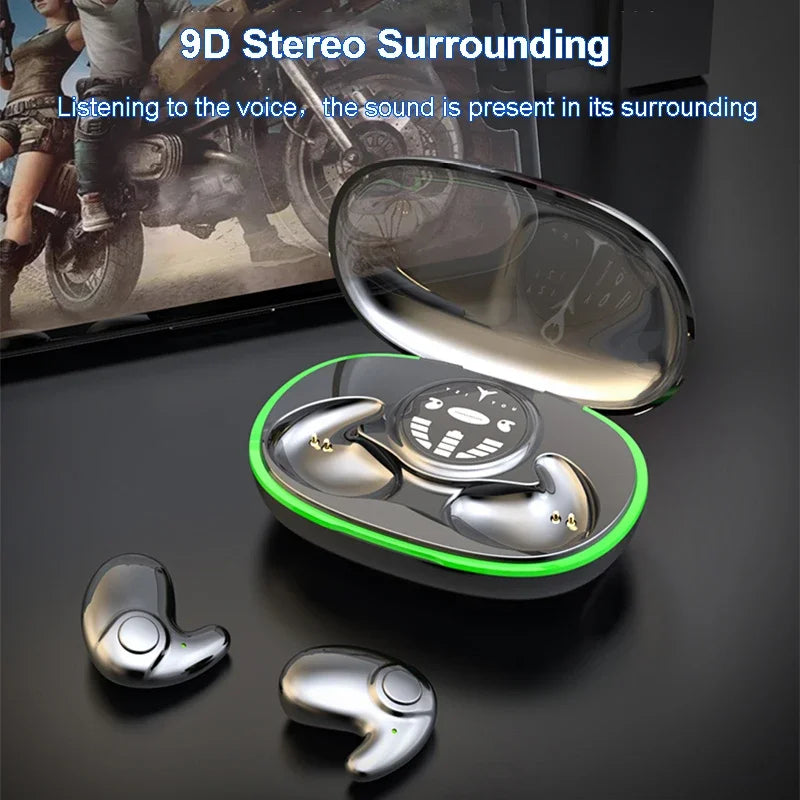 Invisible Earphones Bluetooth 5.3 Noise Reduction Earbuds