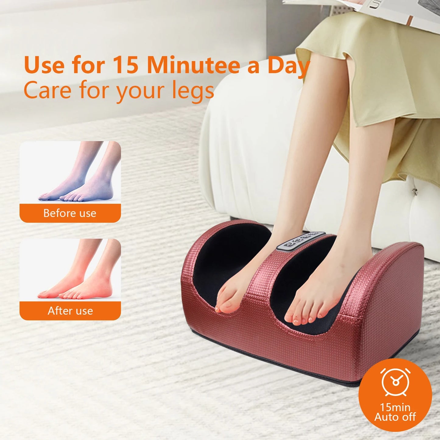 Hign Concerned Foot Massager Kneading Unit With Heating