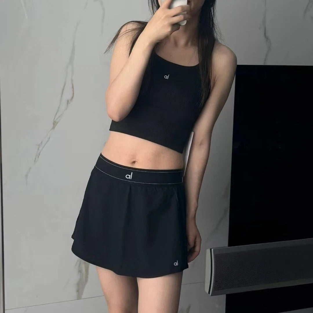 Yoga Moisture Wicking Tennis Skirt Women Quick Dry