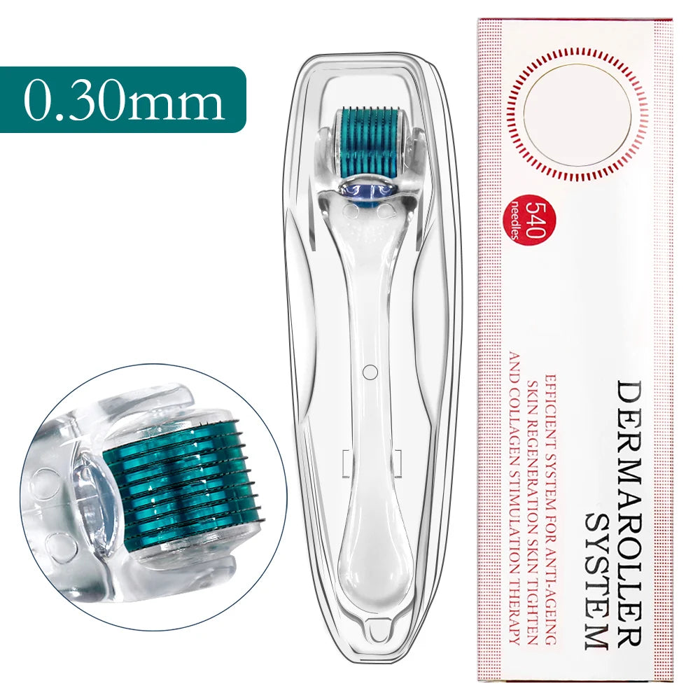 540 Needle Derma Roller Beard Growth 0.2mm 0.25mm 0.3mm