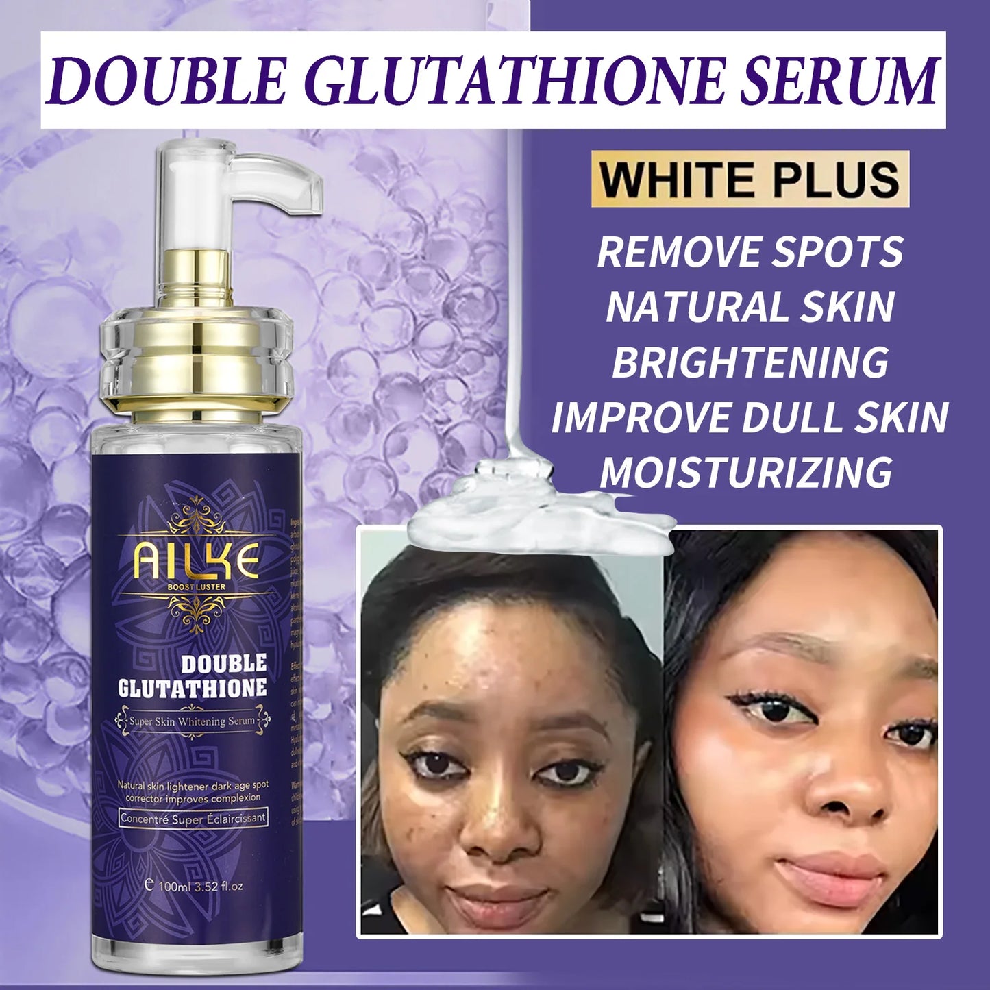 AILKE Glutathione Vitamin C Skin Care Brightening Even Tone