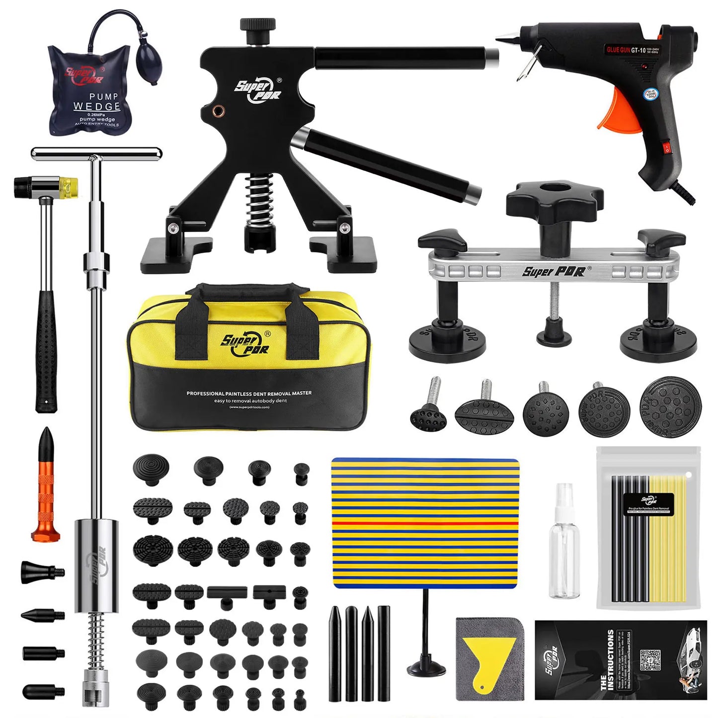 Super PDR Car Dent Repair Kit Pro Dent Remover Tools