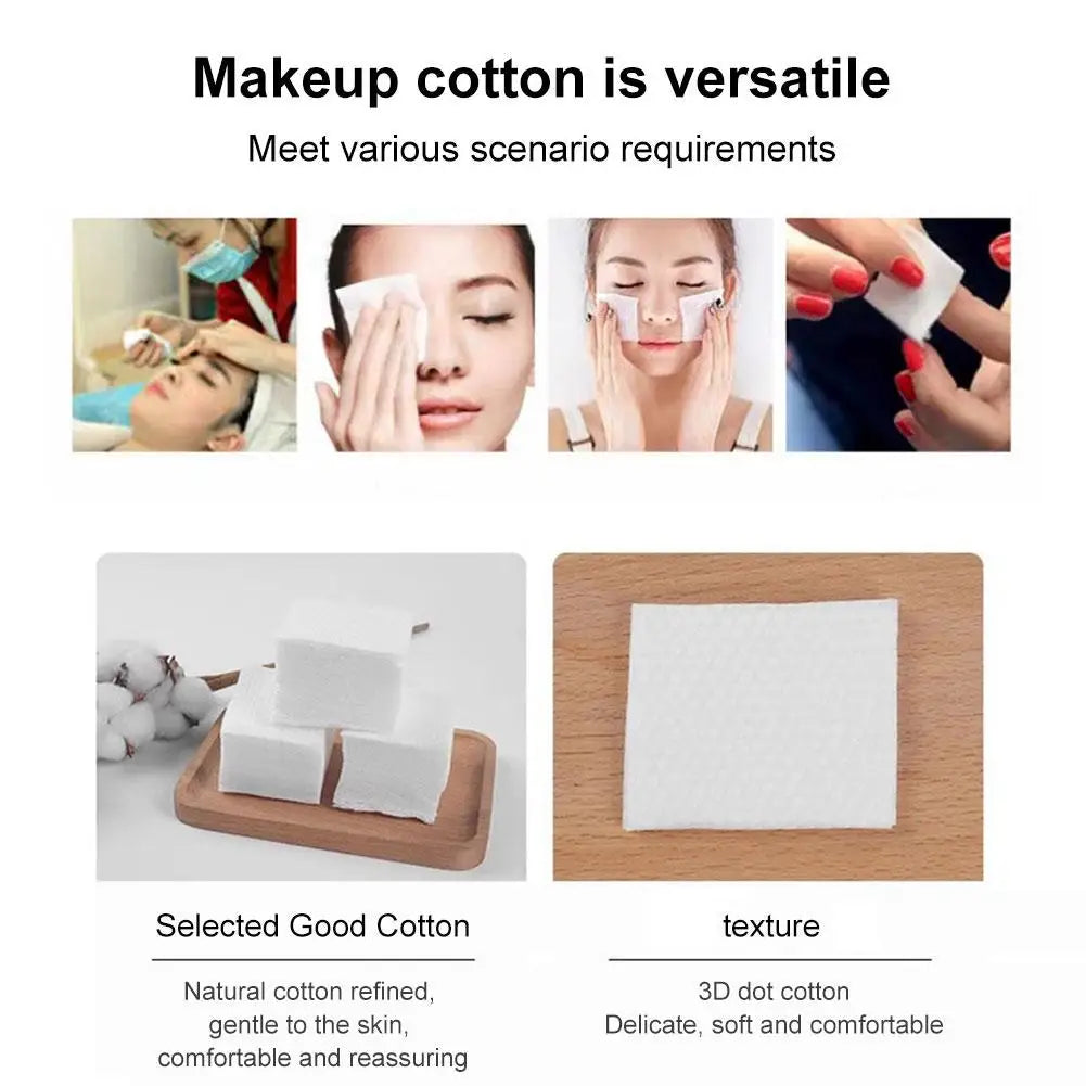 Pearl-Textured Makeup Cotton Pads Thick Pure Cotton Rounds for Makeup Removal Facial Toner Bulk Beauty Cotton Makeup Cotton