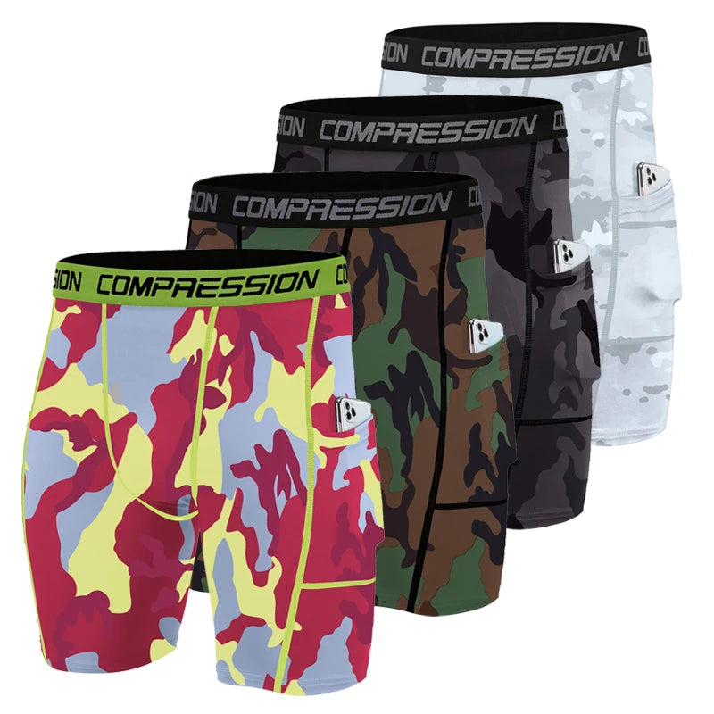 Jeephoo Men's Athletic Compression Shorts Lightweight