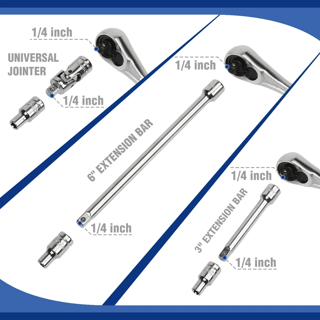 WORKPRO Screwdriver Bits And Ratchet Wrench Set Tools