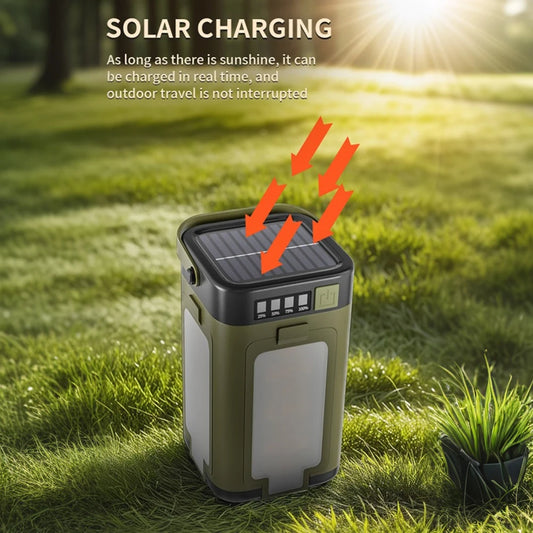 Foldable Camping Light Power Bank Lantern Solar Compact